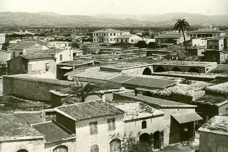 One of the oldest photos from above, probably from the top of the castle.