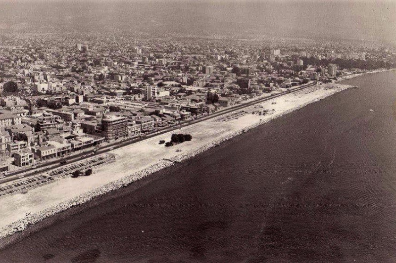 The construction of the Limassol seafront, end of '60s - beginning of '70s.