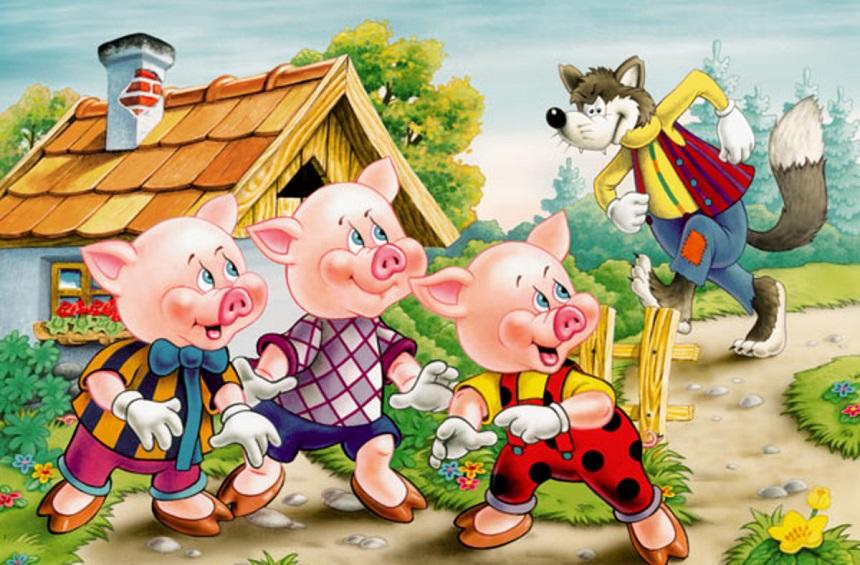 'The Three Little Pigs and the Naive Wolf'