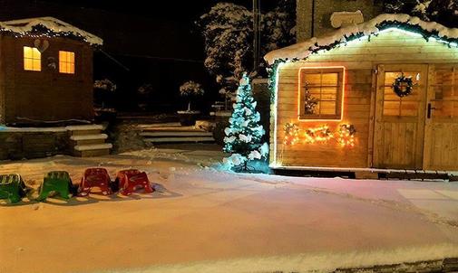 A community in Limassol enjoys a natural ice rink and a Christmas village with actual snow!