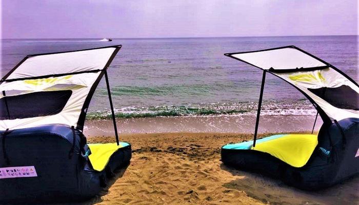 The inflatable lounges are the new trend for the summer, from the boat show to Limassol's beaches!