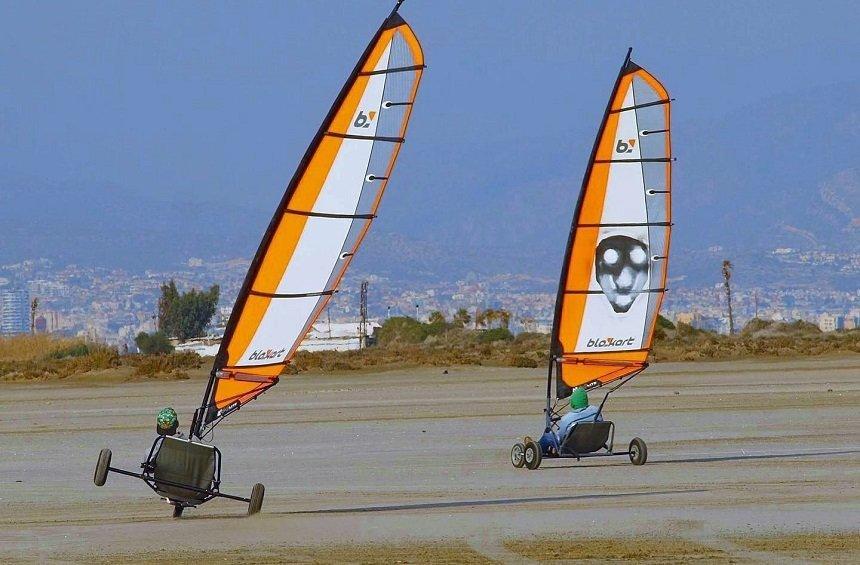 Blokart: The unique experience of 'sailing' on land, in Limassol Akrotiri area!