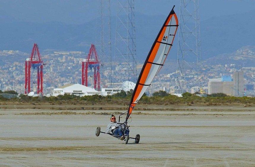Blokart: The unique experience of 'sailing' on land, in Limassol Akrotiri area!