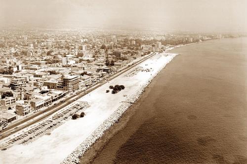 Black and white images of the unrecognizable Limassol seafront!