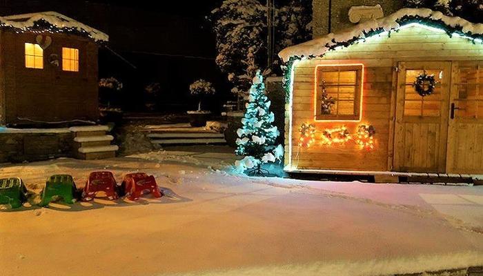 A community in Limassol enjoys a natural ice rink and a Christmas village with actual snow!