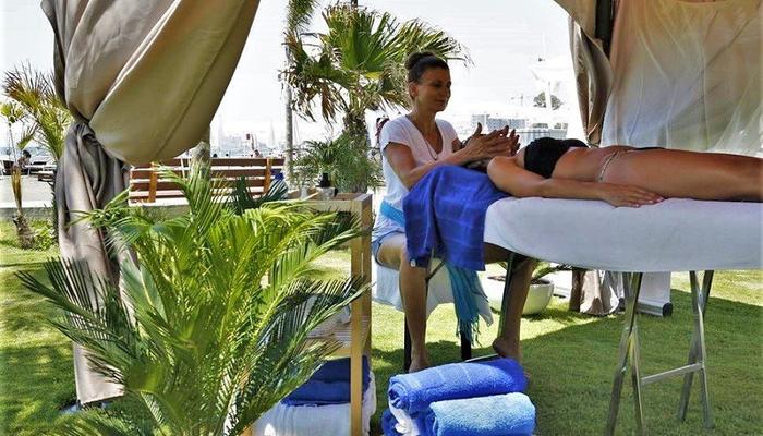 In Limassol, you can enjoy relaxing, reflexology massage, by the sea!