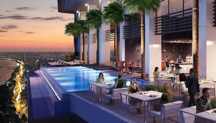 PHOTOS: Restaurant, pool and pool bar at around 50 meters over the ground