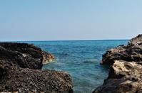 Nudist beach at Pissouri