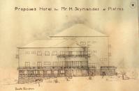 The hotel's construction plans (source: Tales of Cyprus)
