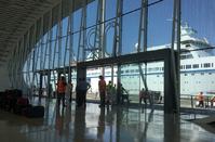 The new, modern passenger hall at the Limassol Port about to open!