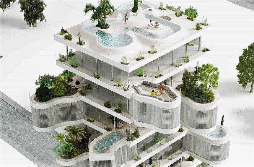 Clelia Tower: A building with 'hanging' gardens, a modern proposal for Limassol!