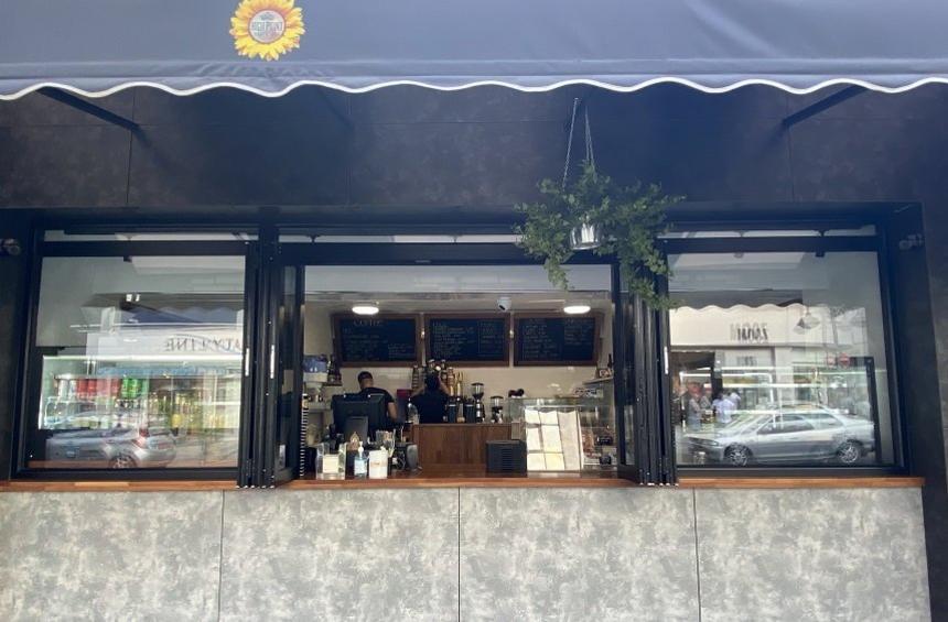 High Point: The old kiosk on Anexertasias' Street, has been transformed into a modern café!