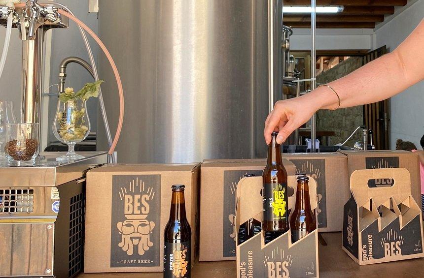 Bes Beer: Kyriakos has set up a small brewery  in his village, with delightful flavors!