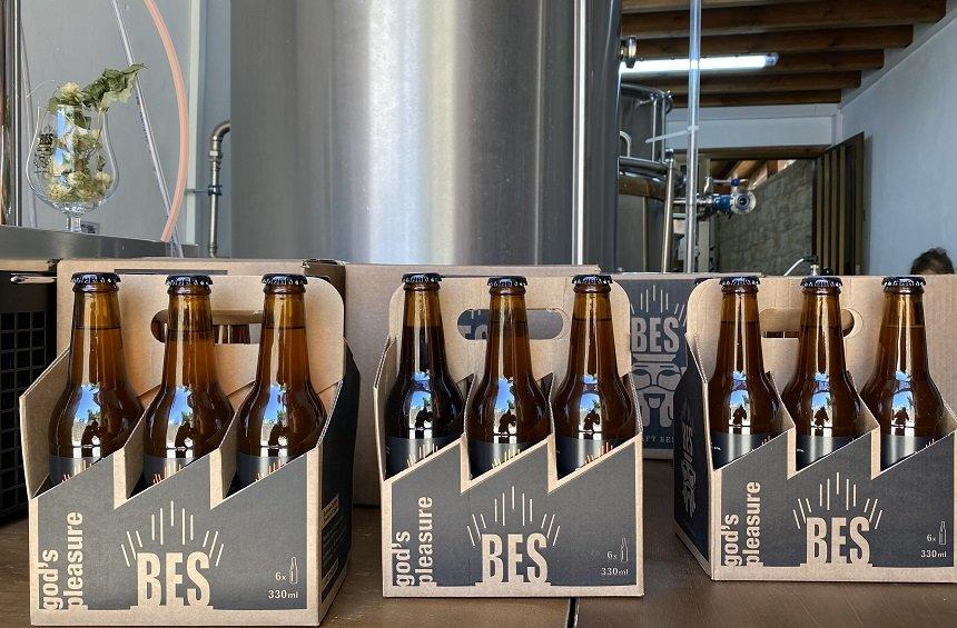 Bes Beer: Kyriakos has set up a small brewery  in his village, with delightful flavors!