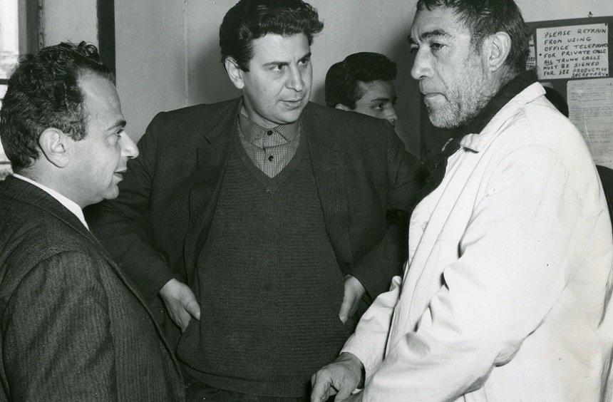 With Anthony Quinn ans Mikis Theodorakis.