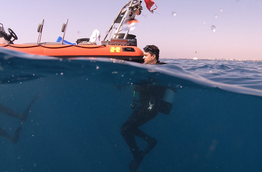 Scuba diving in the Limassol Marine Park