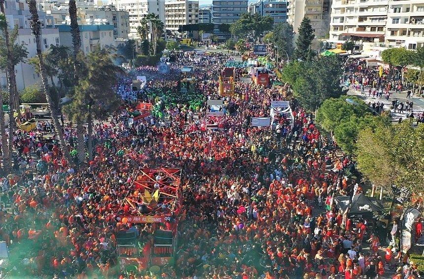The Grand Parade of the 2020 Limassol Carnival
