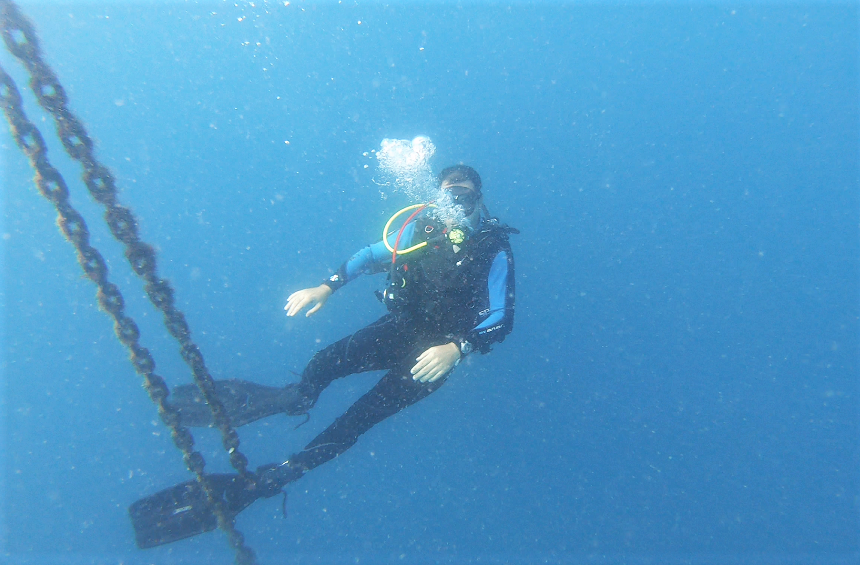 Scuba diving in the Limassol Marine Park