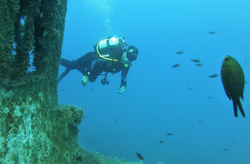 Scuba diving in the Limassol Marine Park