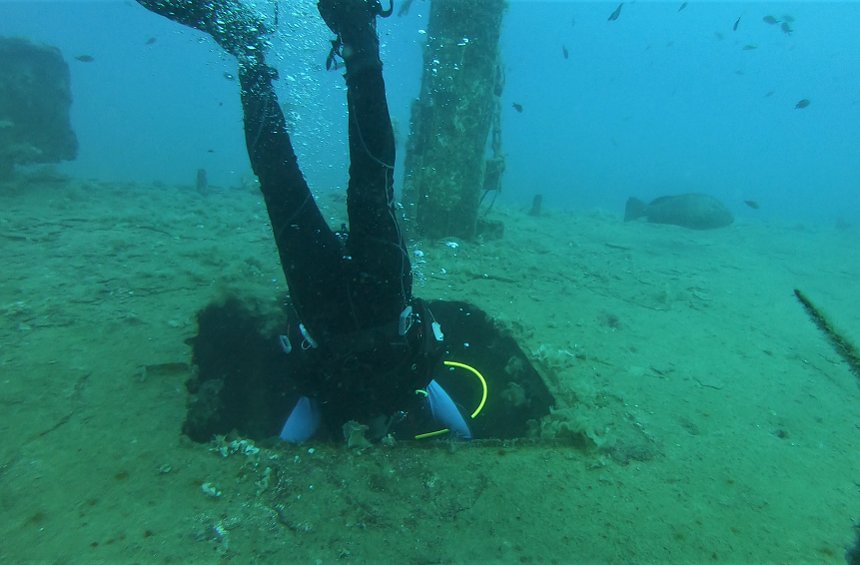 Scuba diving in the Limassol Marine Park