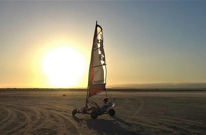 Blokart: The unique experience of 'sailing' on land, in Limassol Akrotiri area!