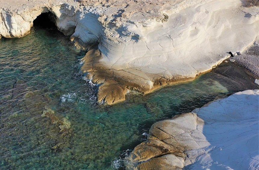 Agios Georgios Alamanou sea caves