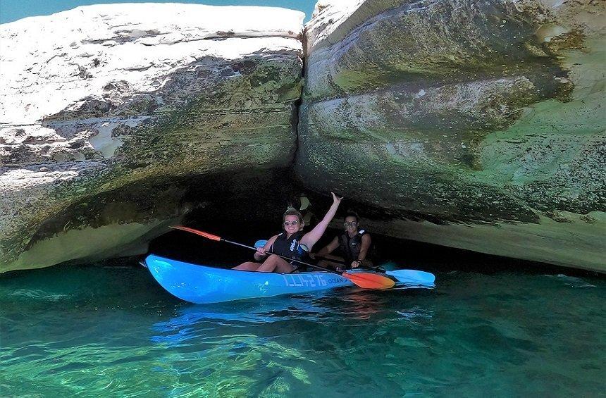 Agios Georgios Alamanou sea caves