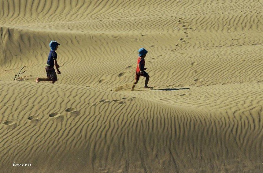 The sand hills of the Limassol 'desert'!