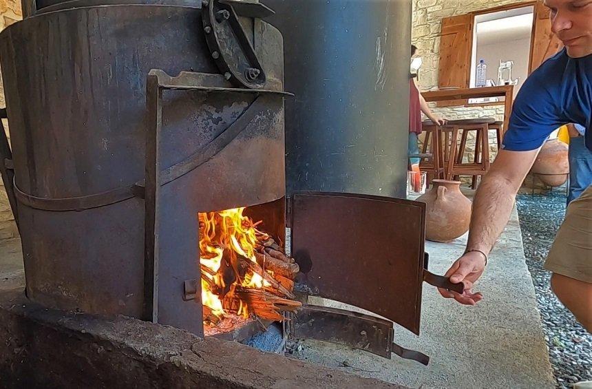 Stelios and his family, keep an ancient tradition in the village alive!