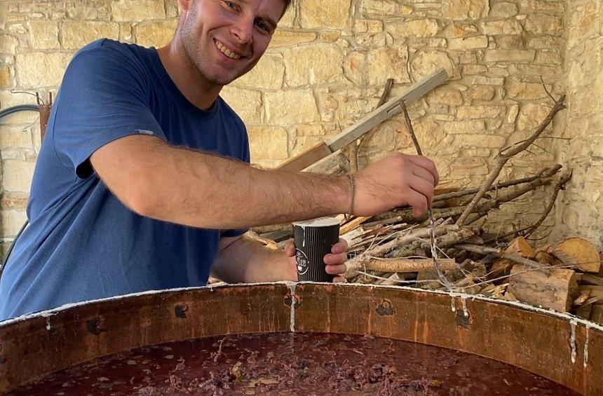 Stelios and his family, keep an ancient tradition in the village alive!