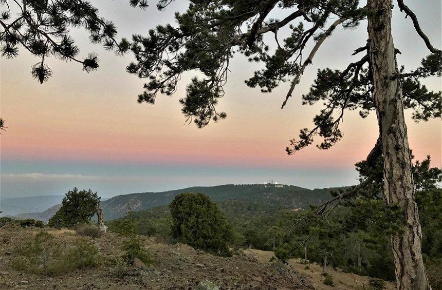 PHOTOS + VIDEO: A  ‘flaming river’ created by hundreds of people on the highest peak of Troodos!