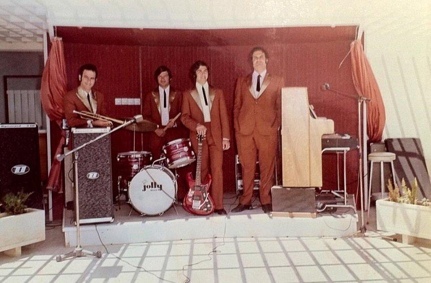 The band in the roof garden. (Photo: Evangelos Evangelou)