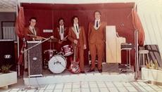 The band in the roof garden. (Photo: Evangelos Evangelou)