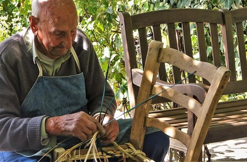 The art of the chair maker: A persistent craftsman carries on his craft as he nears his 100th birthday!