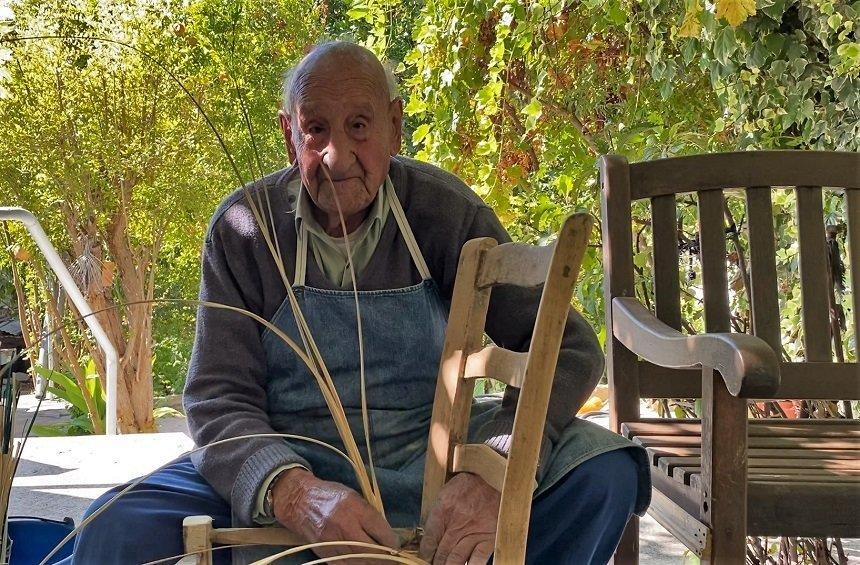 The art of the chair maker: A persistent craftsman carries on his craft as he nears his 100th birthday!