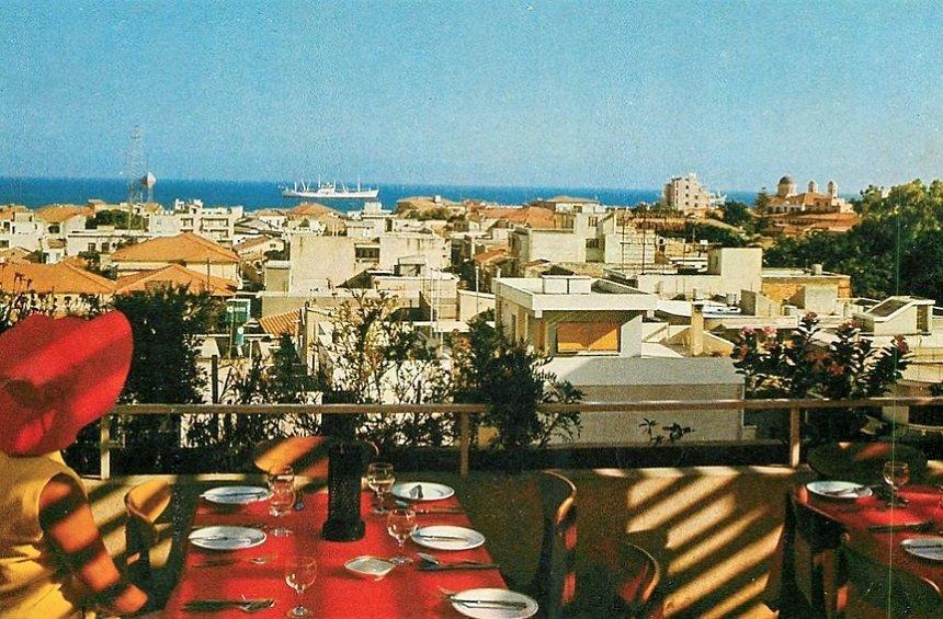 The views from the hotel's roof garden. (Photo: Limassol Historical Archives)