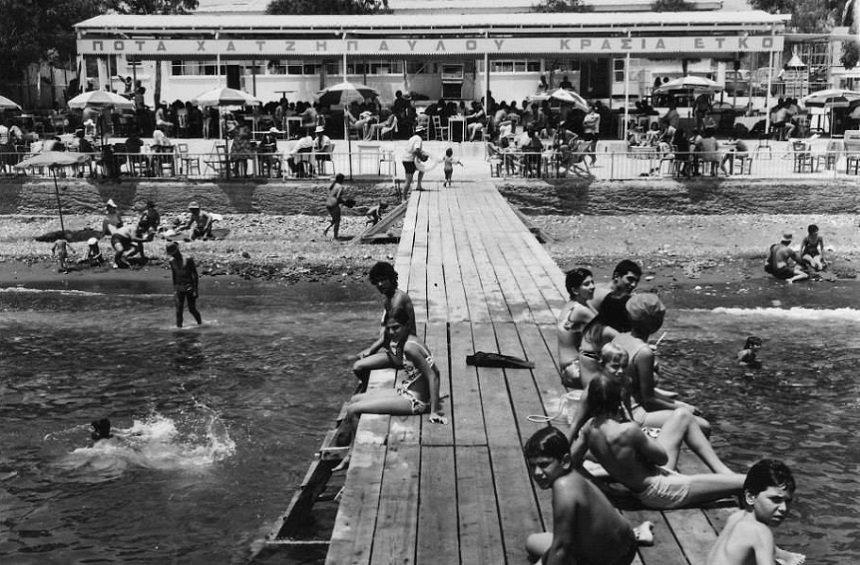 Castella beach in Agios Tychon in the 1960s.