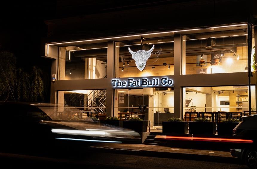 The Fat Bull Co.: The city's famous burger shop in a modern industrial space!