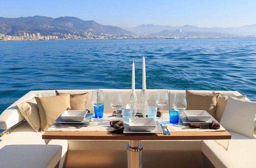 Lydia Yachts: Enjoy brunch on board, with magnificent views of Limassol's coastline!