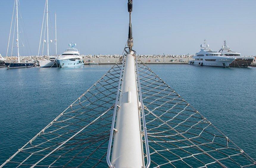 The impressive sailing boat in Limassol, which was reborn from its ashes!