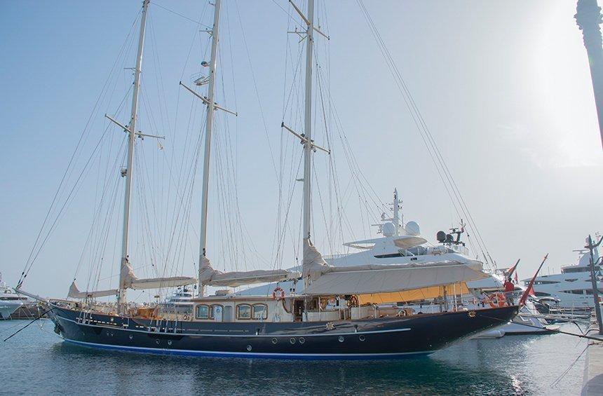 The impressive sailing boat in Limassol, which was reborn from its ashes!