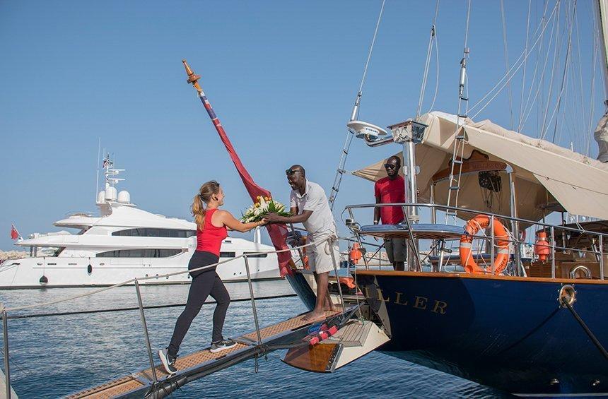 The impressive sailing boat in Limassol, which was reborn from its ashes!