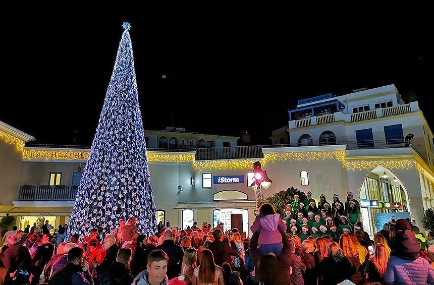Christmas on the sea with the tallest tree in Limassol!