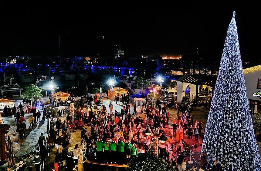 Christmas on the sea with the tallest tree in Limassol!