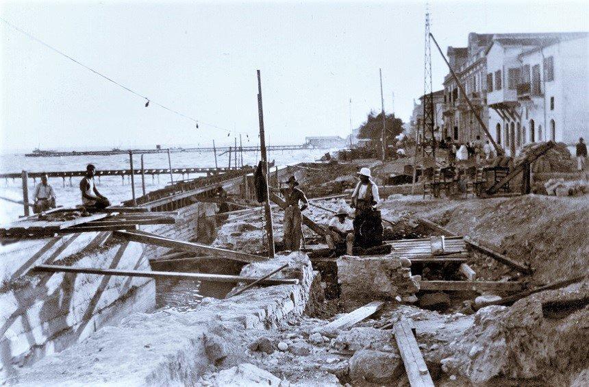 Black and white images of the unrecognizable Limassol seafront!