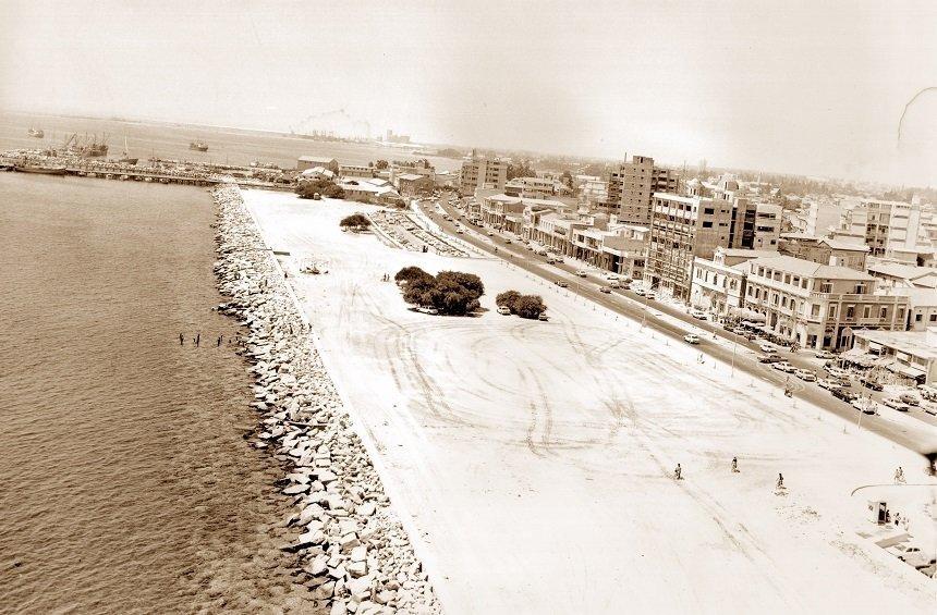 Black and white images of the unrecognizable Limassol seafront!