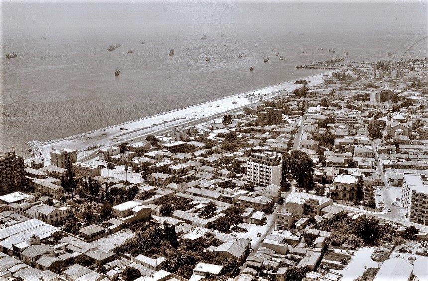 Black and white images of the unrecognizable Limassol seafront!