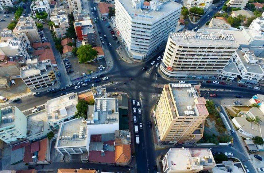 Aerial photo of Pentadromos now.