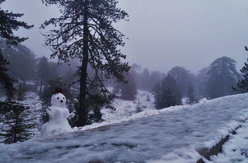 20 + 1 magical images from the snowy New Year's Day on Troodos!