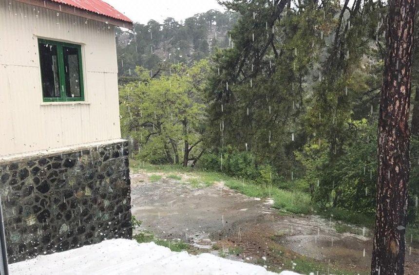 PHOTOS: Indeed, Troodos under a... white siege in the middle of May!